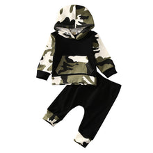 Load image into Gallery viewer, 2pcs Autumn Spring Infant Clothes Baby Clothing Sets Baby Boys Camouflage Camo Hoodie Tops Long Pants 2Pcs Outfits Set Clothes