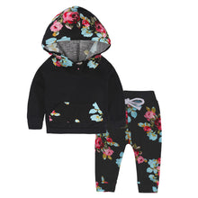 Load image into Gallery viewer, Baby Boys Girls Clothes Set Children Outfits Newborn Tops Hoodie Top + Pant Leggings Cute Flora Kids Baby Clothes Bebek Clothing