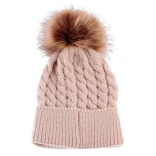 Load image into Gallery viewer, 2017 Real Limited Newborn Baby Girl Hat Beanie Toddler Kids Winter Knitted Hats Crochet Warm Caps For Girls Dress Recien Nacido