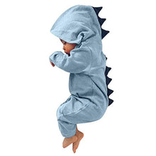 Load image into Gallery viewer, Baby Dinosaur Hooded Romper Jumpsuit